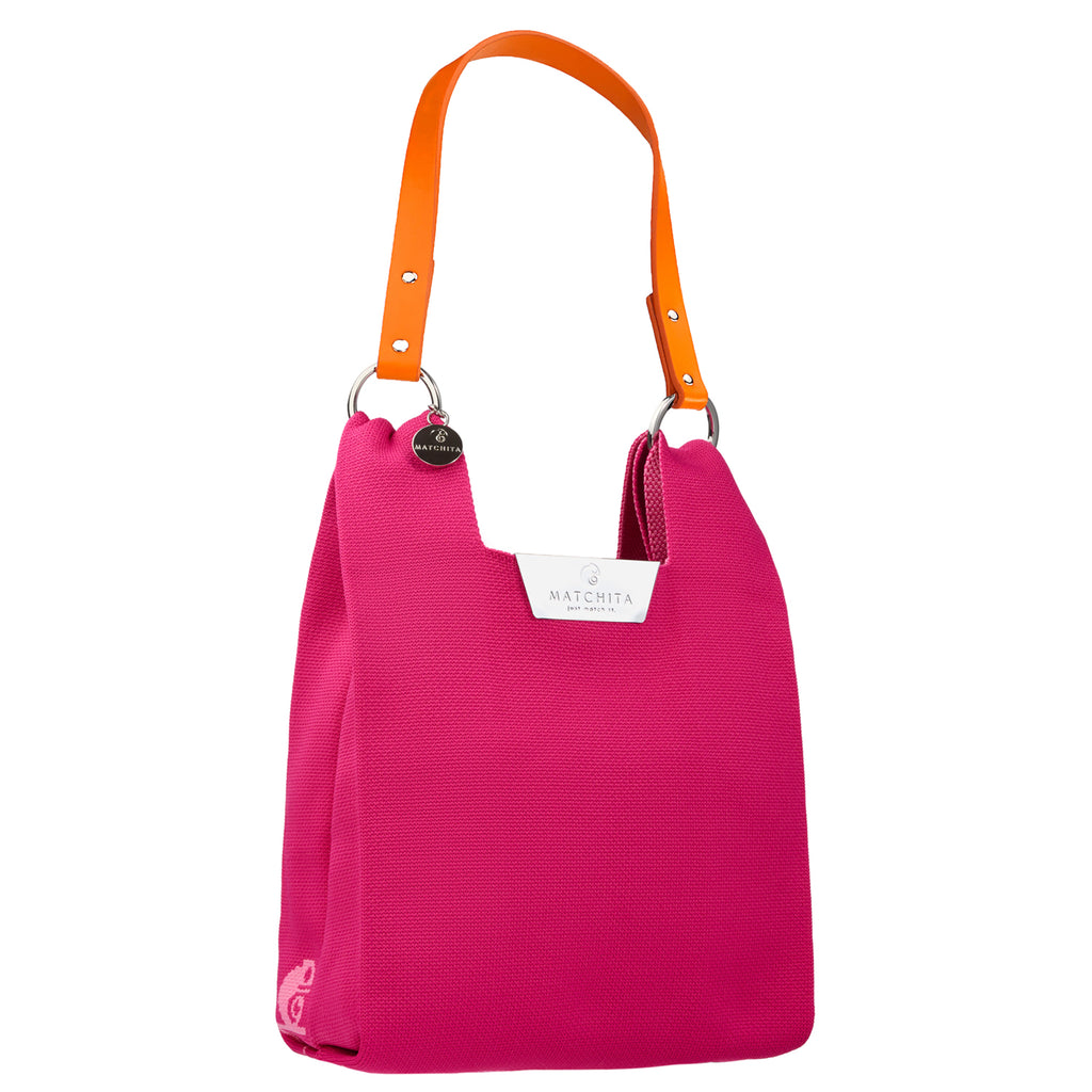 Чанта от текстил със сменяеми  дръжки